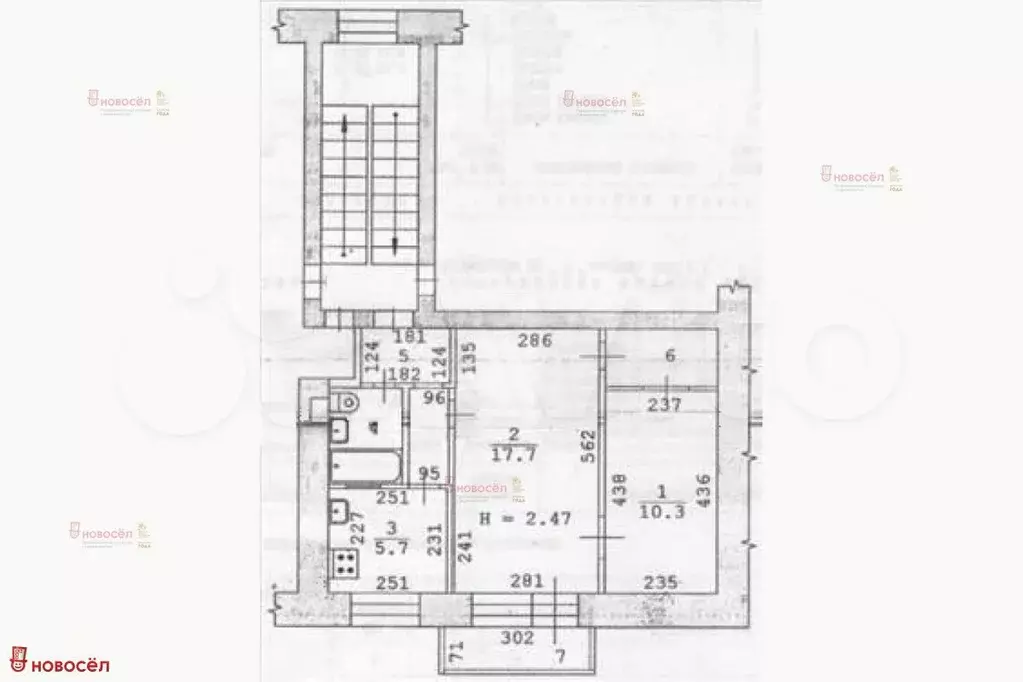 2-к. квартира, 44 м, 2/5 эт. - Фото 0