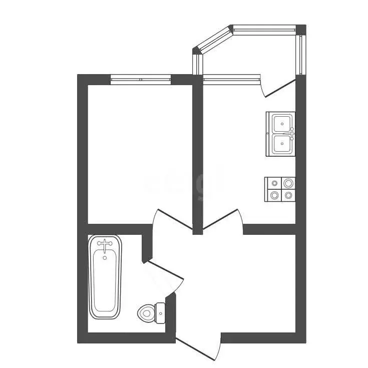 1-комнатная квартира: Ковров, улица 9 Мая, 8 (37.5 м) - Фото 1