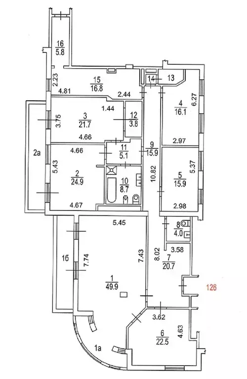 6-к кв. Москва Краснопролетарская ул., 7 (234.8 м) - Фото 1