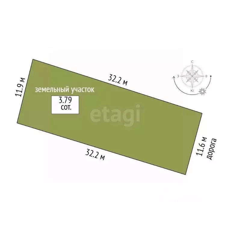 Участок в Тамбовская область, Тамбов Капустное Озеро-5 СНТ,  (3.79 ... - Фото 2