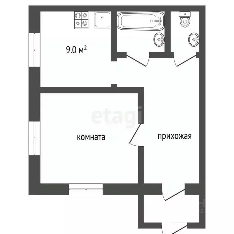 1-к кв. Костромская область, Кострома Речной просп., 7 (39.4 м) - Фото 1