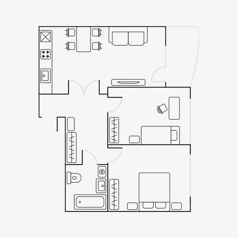 3-к кв. москва ш. энтузиастов, 3к1 (69.0 м) - Фото 1