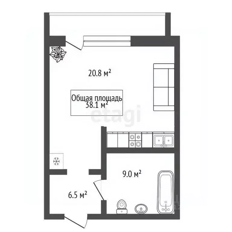 Студия Новосибирская область, Новосибирск ул. Николая Сотникова, 16 ... - Фото 2