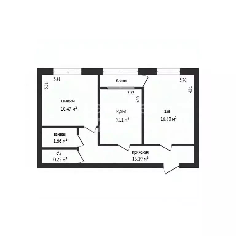 2-к кв. Дагестан, Дербент ул. Сальмана, 89В (54.4 м) - Фото 2