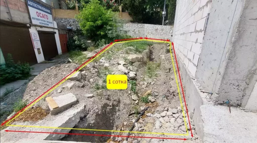 Участок в Крым, Ялта ул. Сеченова, 25А (1.0 сот.) - Фото 1