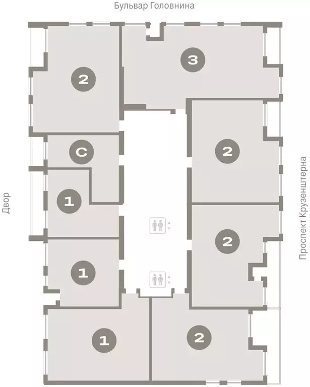 3-комнатная квартира: Санкт-Петербург, Василеостровский район, ЖК ... - Фото 2