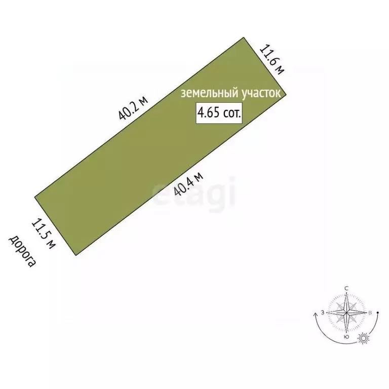 Участок в Севастополь Маяк-4 садовое товарищество, 110 (4.65 сот.) - Фото 2
