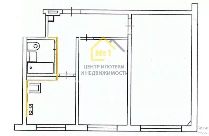 2-к кв. Челябинская область, Челябинск ул. Разина, 6б (42.7 м) - Фото 2