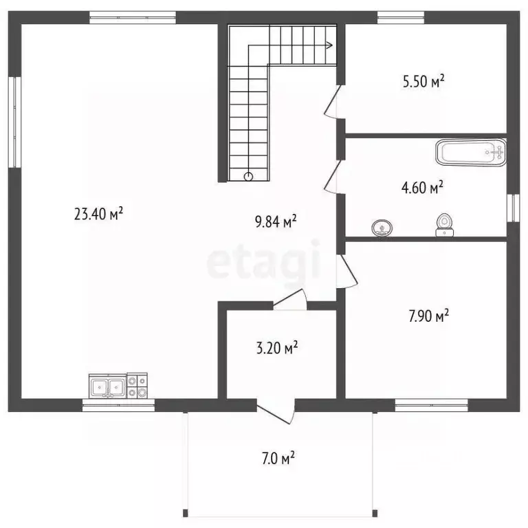 Дом в Ленинградская область, Всеволожский район, Куйвозовское с/пос, ... - Фото 2