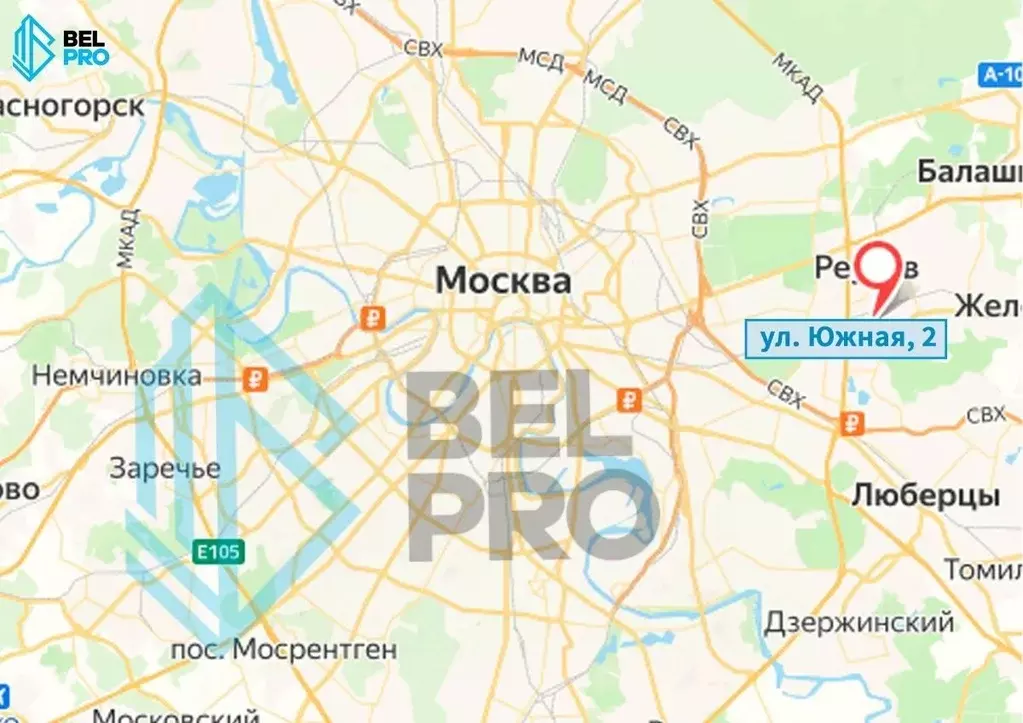 Торговая площадь в Московская область, Реутов Южная ул., 2 (22 м) - Фото 1