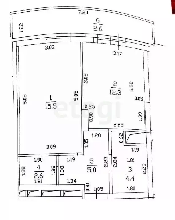 1-к кв. Татарстан, Казань ул. Рауиса Гареева, 111к2 (39.0 м) - Фото 2