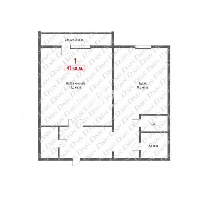 1-к кв. Челябинская область, Челябинск ул. Академика Королева, 39б ... - Фото 2