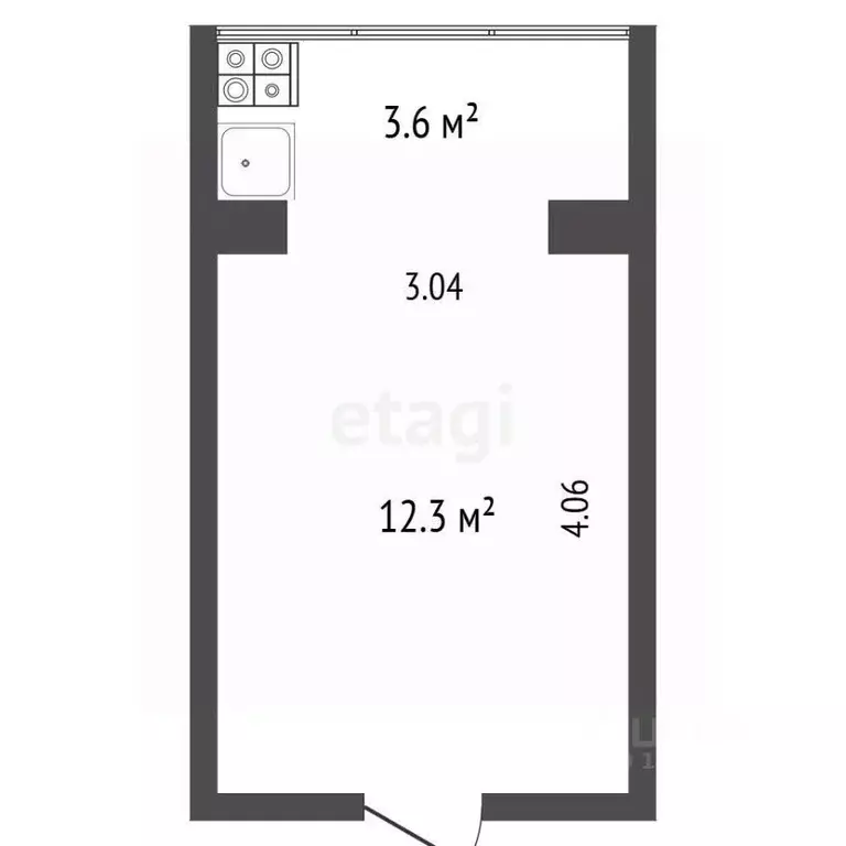 Студия Крым, Ялта муниципальный округ, Гаспра пгт ул. Школьная, 23 ... - Фото 2
