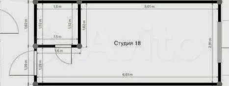 Апартаменты-студия, 20,7 м, 1/4 эт. - Фото 0