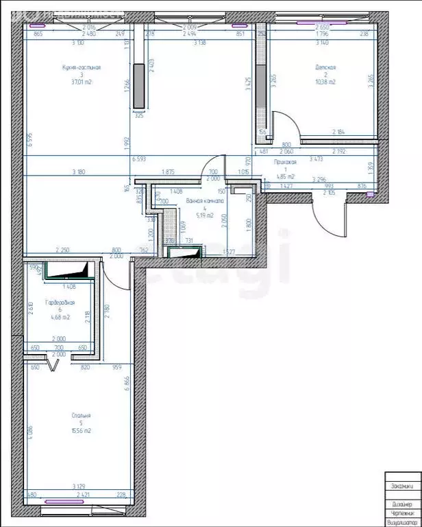 2-комнатная квартира: Тюмень, улица Газовиков, 34 (84.4 м) - Фото 0