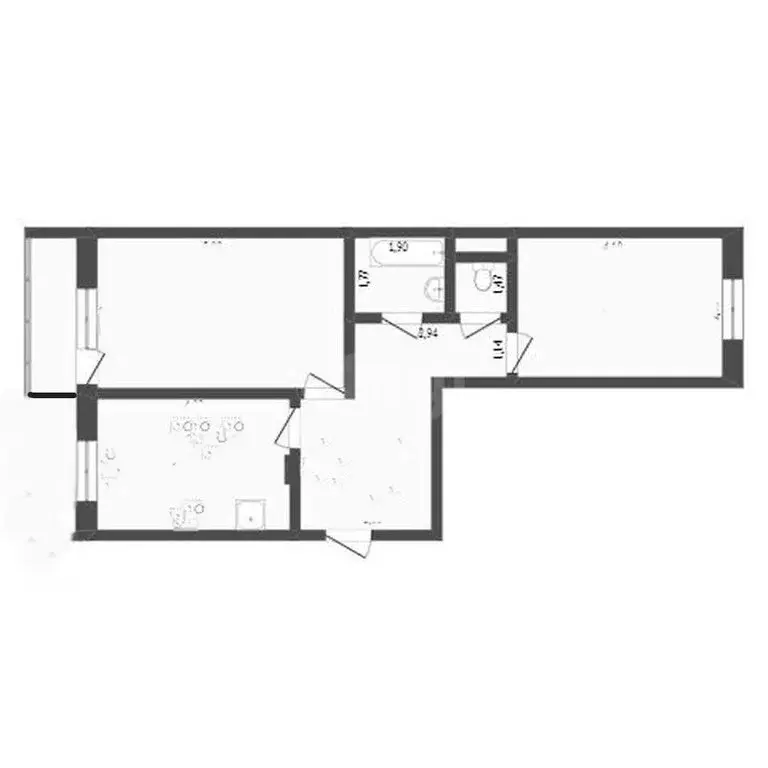 2-комнатная квартира: Кемерово, Строительная улица, 8Б (42 м) - Фото 1