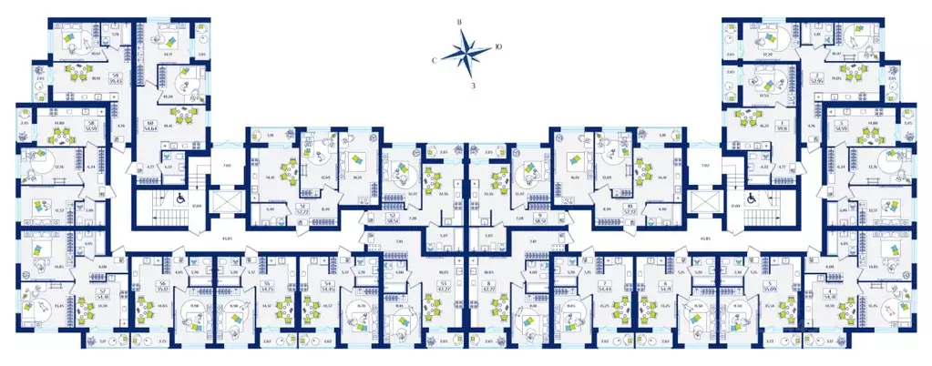 1-к кв. Калининградская область, Зеленоградск  (39.43 м) - Фото 2