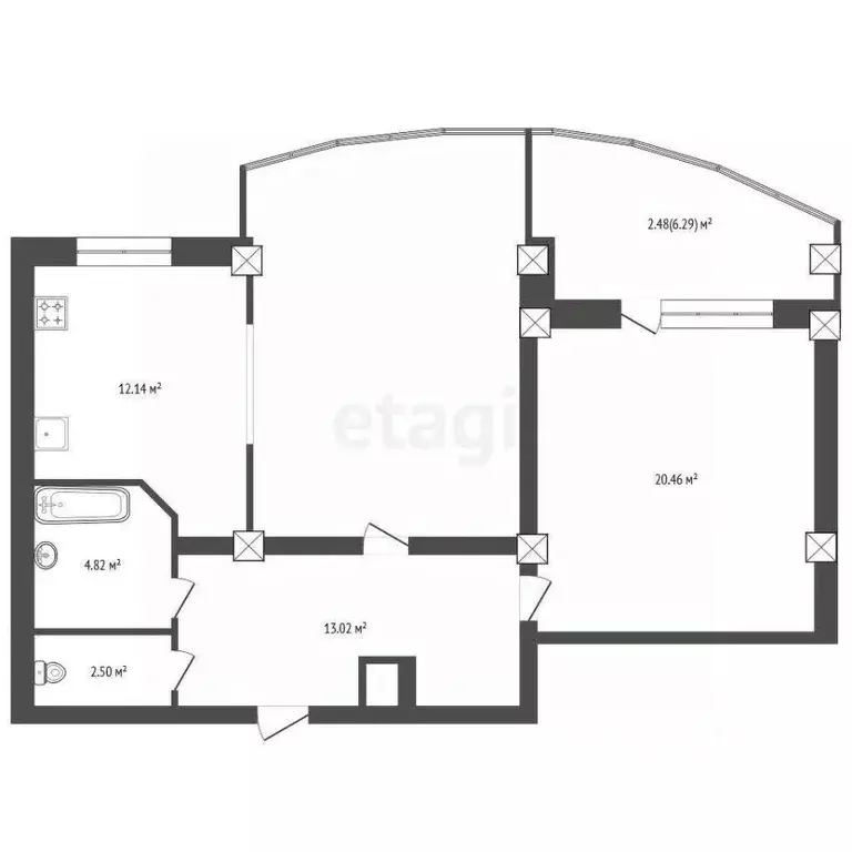 2-к кв. Ростовская область, Ростов-на-Дону Северный мкр, просп. ... - Фото 1