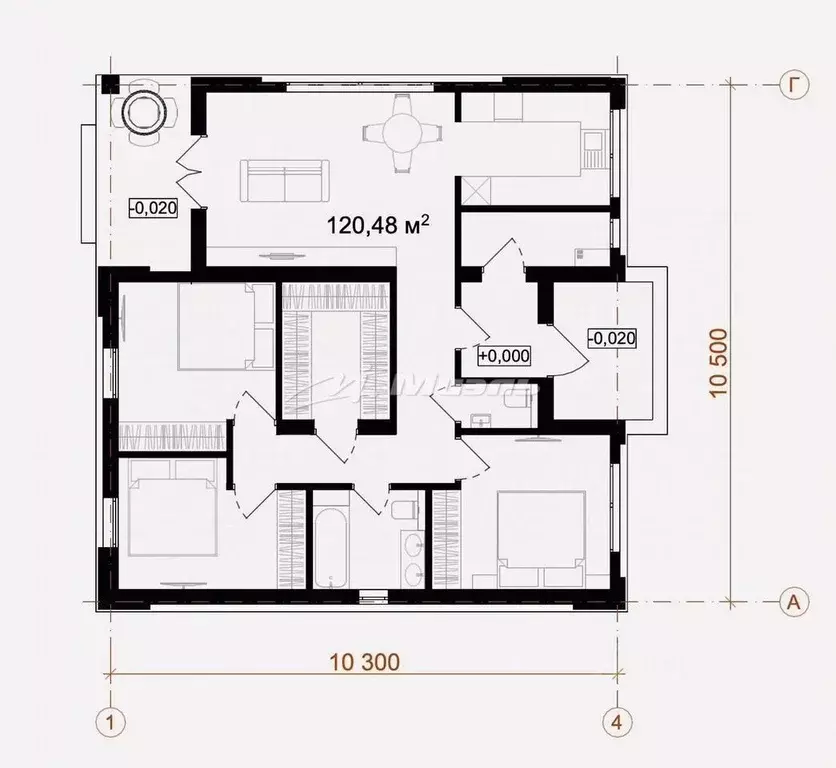 Дом в Крым, Симферопольский район, Добровское с/пос, с. Перевальное ... - Фото 2