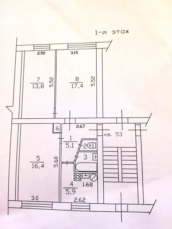 3-к кв. Ленинградская область, Всеволожск ул. Победы, 1 (61.2 м) - Фото 2