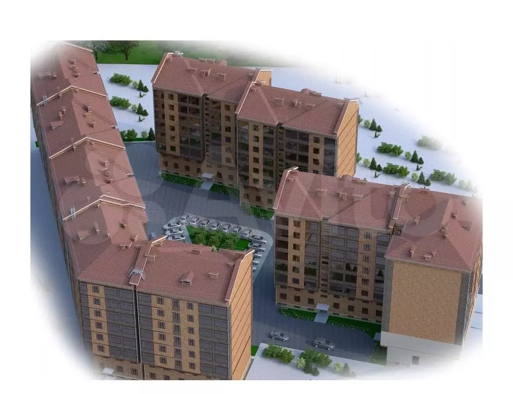 Квартира-студия, 32 м, 1/8 эт. - Фото 1