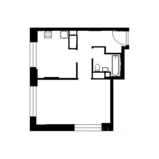 1-к кв. Башкортостан, Уфа ул. Братьев Кадомцевых, 5/1 (46.0 м) - Фото 2