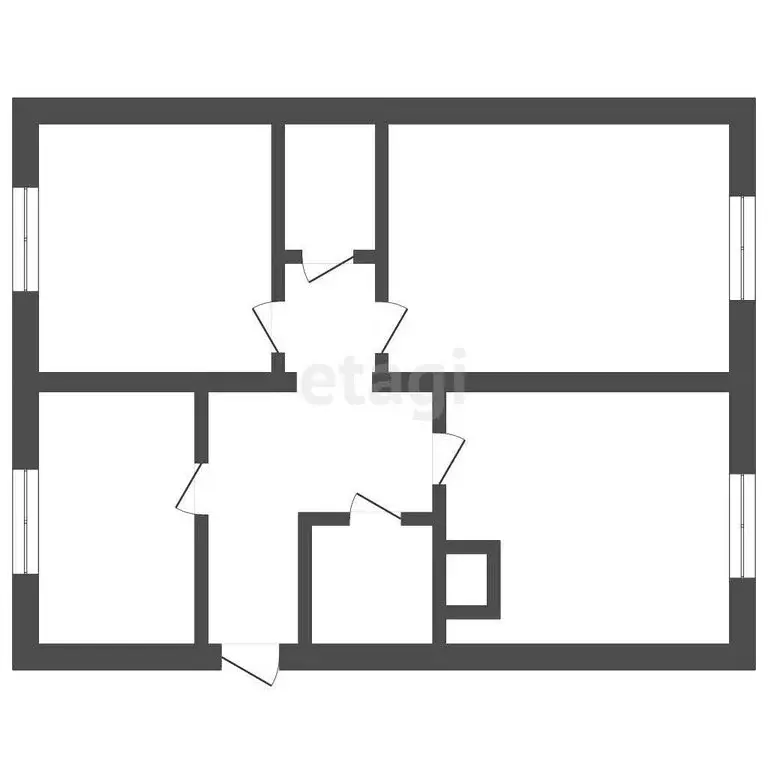 Дом в посёлок Туртас, улица Фрунзе (62.4 м) - Фото 1