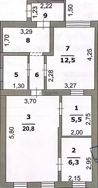 Дом в Белгородская область, Белгород Курская ул., 21 (59 м) - Фото 2