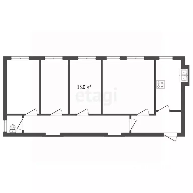 Комната Санкт-Петербург просп. Средний Васильевского острова, 68Б ... - Фото 1