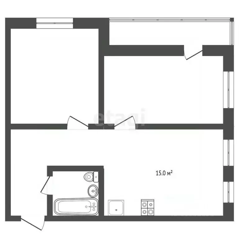2-к кв. Ставропольский край, Железноводск ул. Ленина (72.5 м) - Фото 1