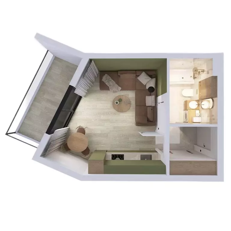 1-комнатная квартира: Балтийск, АК Престиж Парк (36.48 м) - Фото 1