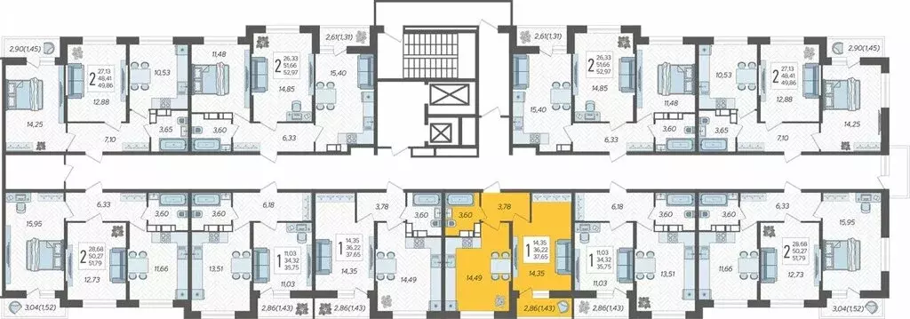 1-комнатная квартира: Краснодар, жилой комплекс Смородина (37.65 м) - Фото 1
