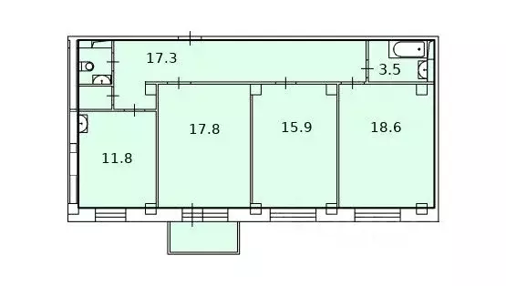 3-к кв. Красноярский край, Красноярск Северное ш., 48А (87.8 м) - Фото 1