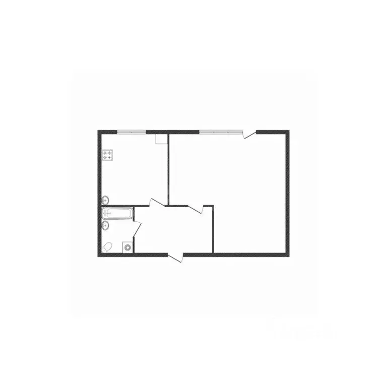 1-к кв. Смоленская область, Ярцево ул. Максима Горького, 42 (32.8 м) - Фото 2