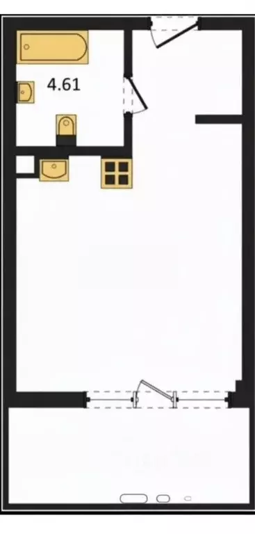 Студия Севастополь ул. Летчиков, 10к4 (34.0 м) - Фото 2