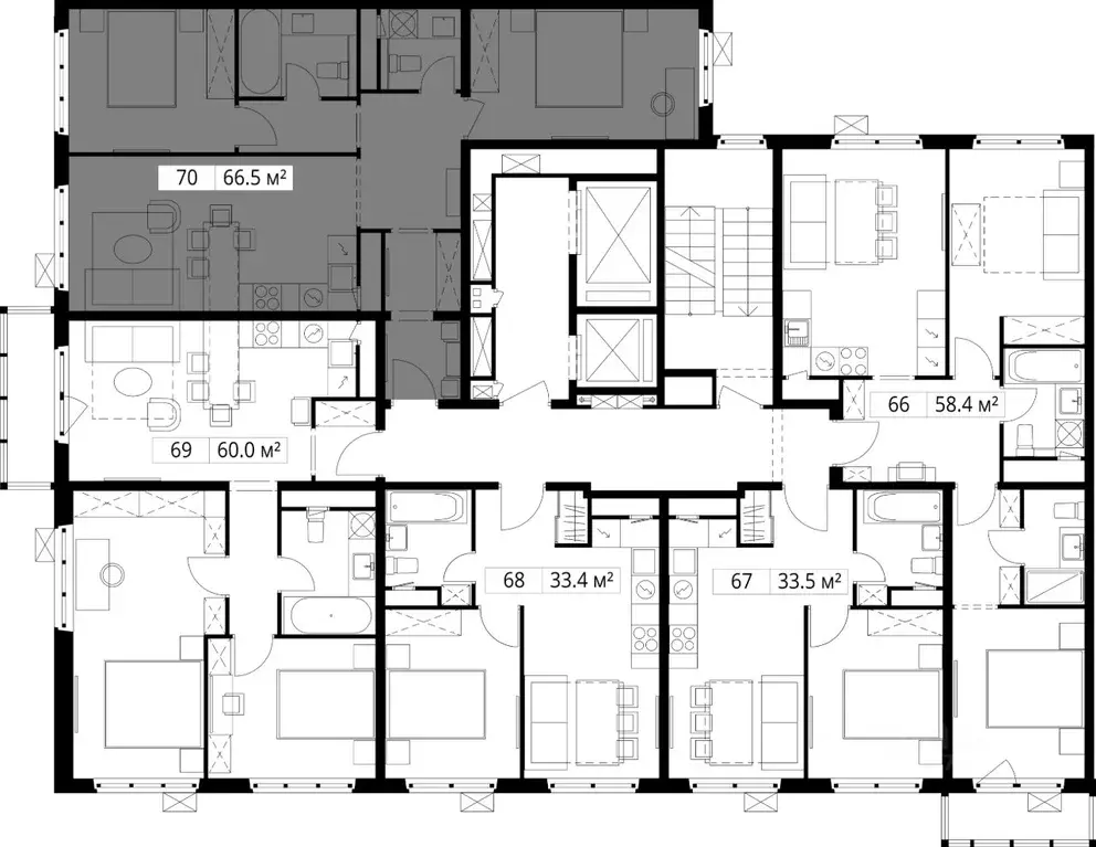 2-к кв. Московская область, Ленинский городской округ, д. Сапроново, ... - Фото 2