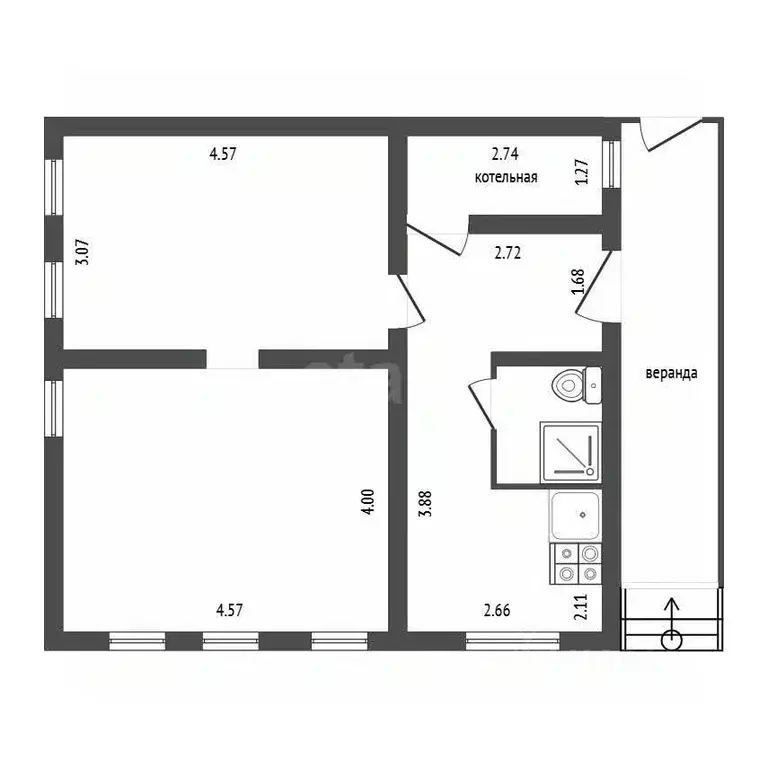 Дом в Владимирская область, Камешковский муниципальный округ, пос. ... - Фото 1