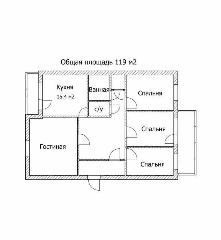 4-комнатная квартира: Вологда, улица Кирова, 57 (119 м) - Фото 0