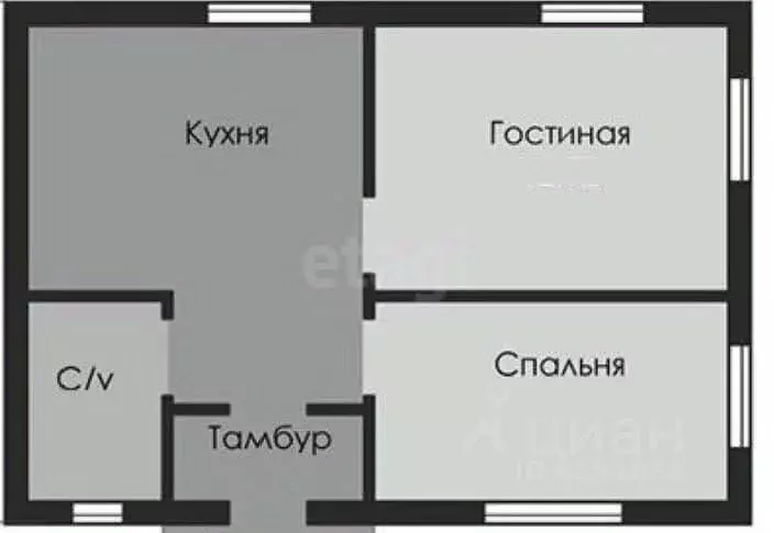 Дом в Тульская область, Узловая ул. Нахимовцев, 8 (47 м) - Фото 2