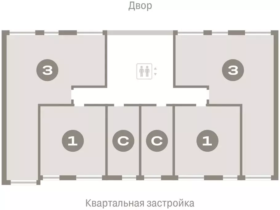 3-комнатная квартира: Тюмень, Мысовская улица, 26к1 (86.76 м) - Фото 1