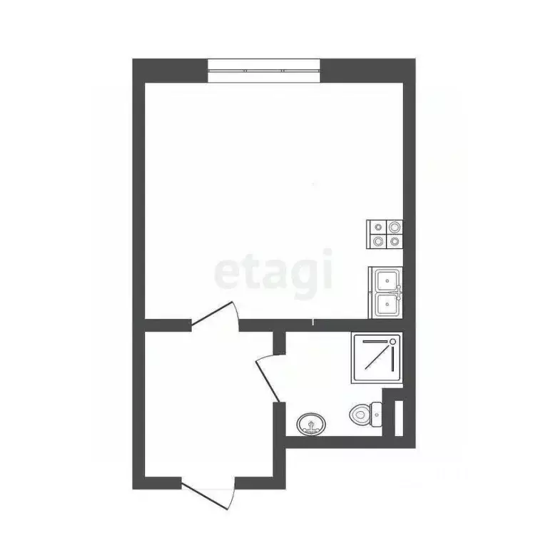 1-к кв. Смоленская область, Смоленск просп. Гагарина, 14/2 (30.0 м) - Фото 1