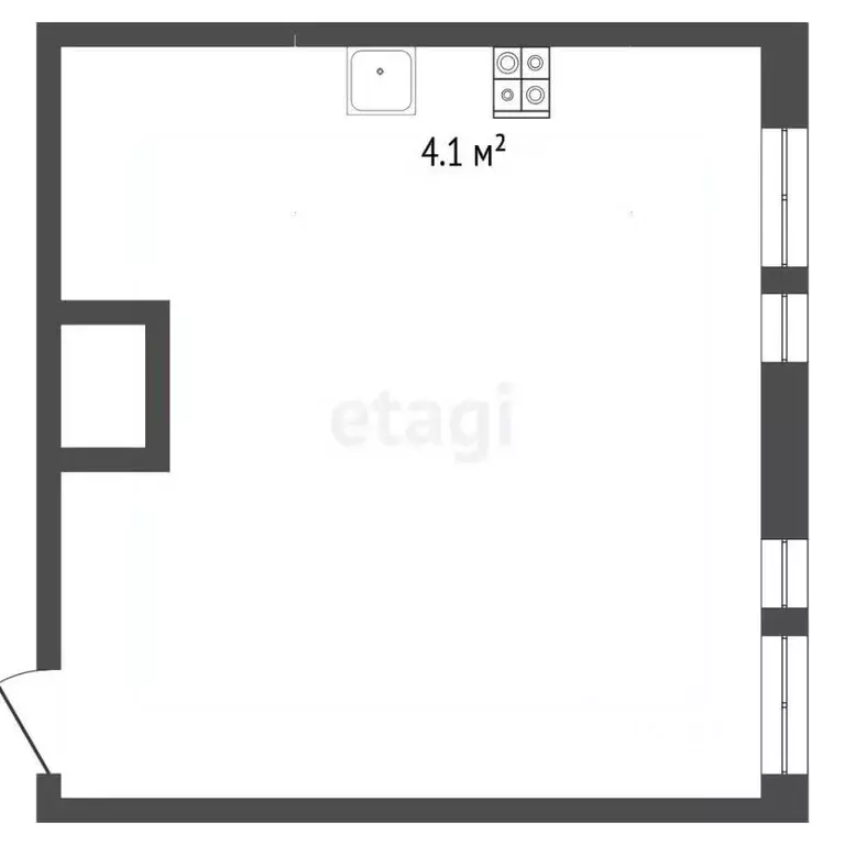 2-к кв. Москва Новоостаповская ул., 16к1 (34.6 м) - Фото 2