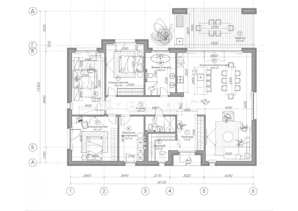 Дом в Воронежская область, Рамонский район, Айдаровское с/пос, с. ... - Фото 2