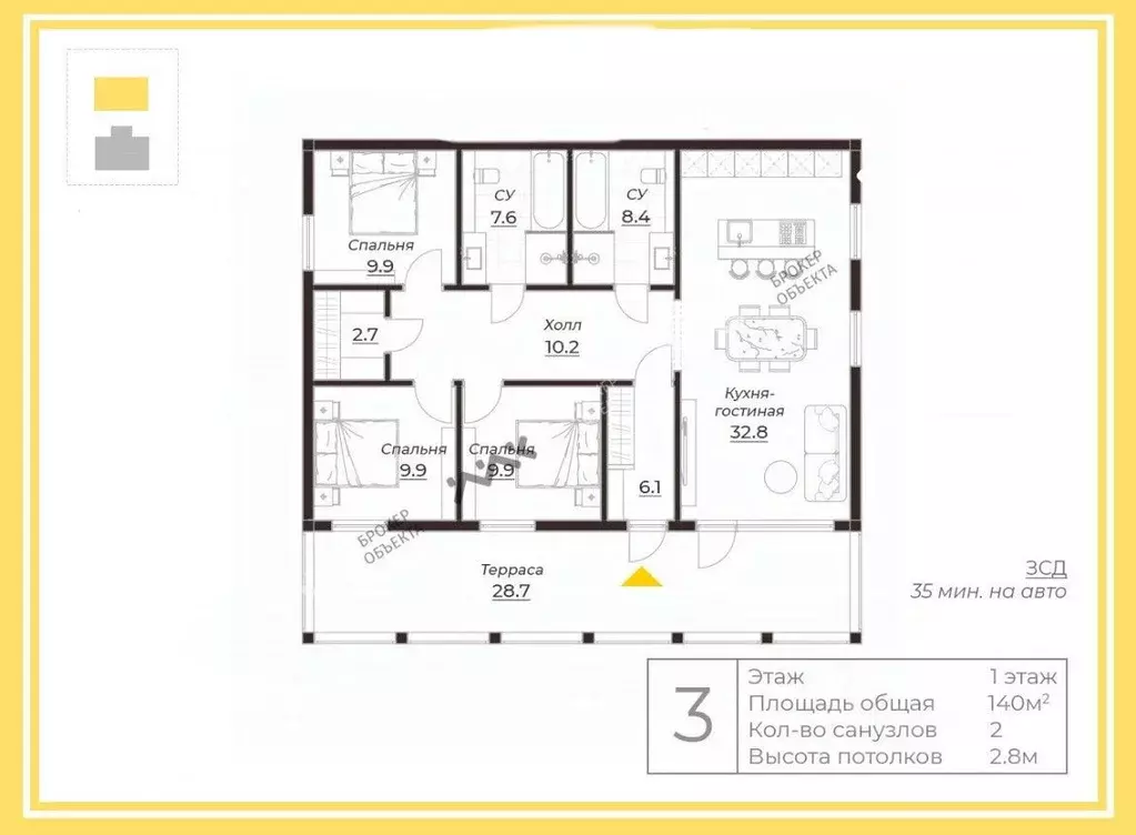 Коттедж в Ленинградская область, Выборгский район, Первомайское с/пос, ... - Фото 1