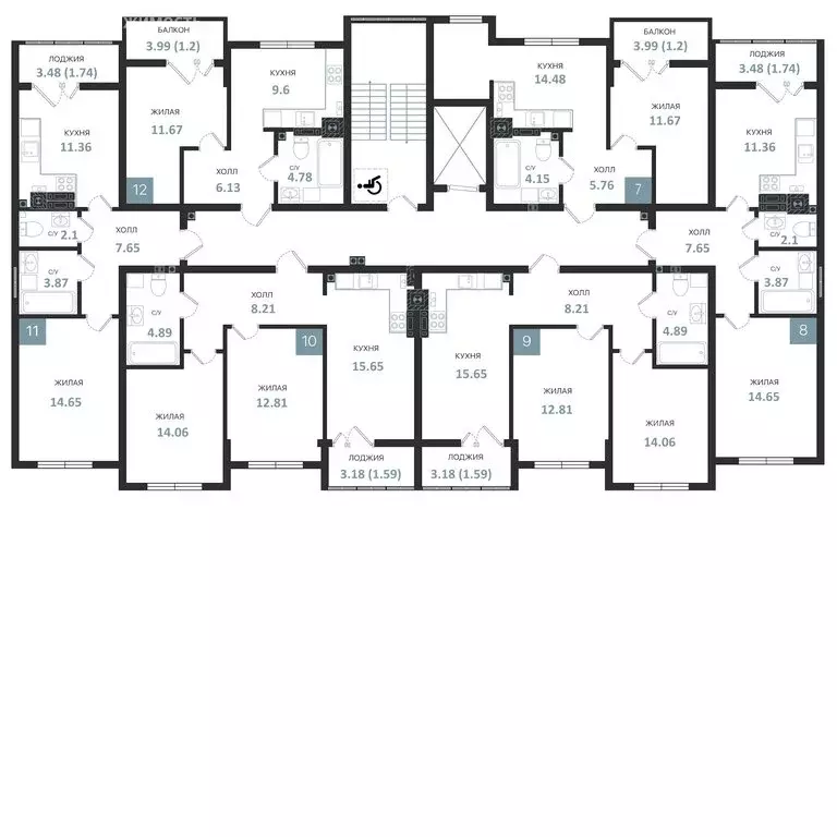 1-комнатная квартира: Калининградская область, Гвардейск (36.17 м) - Фото 2