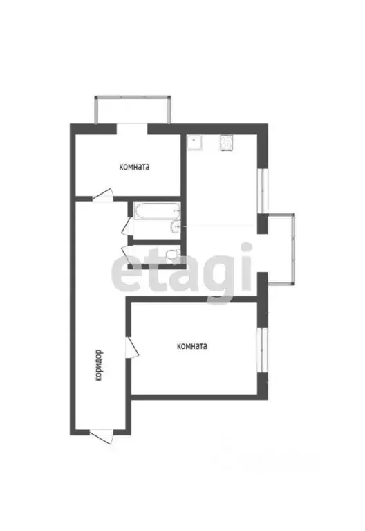 2-к кв. Коми, Ухта просп. Космонавтов, 2А (71.3 м) - Фото 1