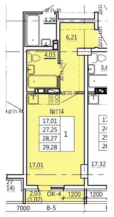 Продаётся квартира-студия, 29.28 м - Фото 1