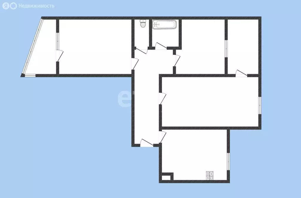 3-комнатная квартира: Черкесск, улица Космонавтов, 29 (69 м) - Фото 1