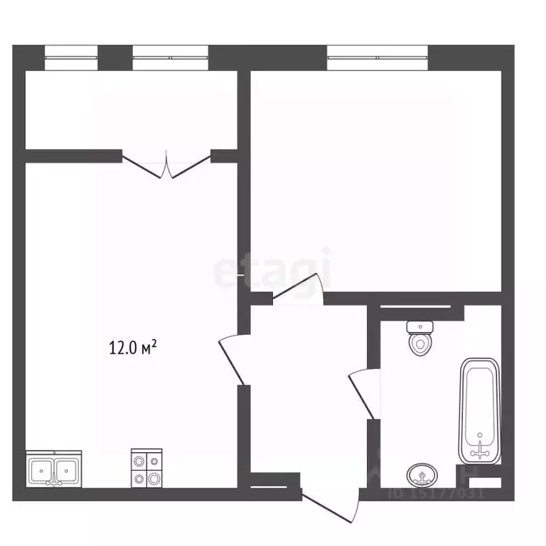 1-к кв. Ямало-Ненецкий АО, Новый Уренгой Энтузиастов мкр, 7 (40.4 м) - Фото 2