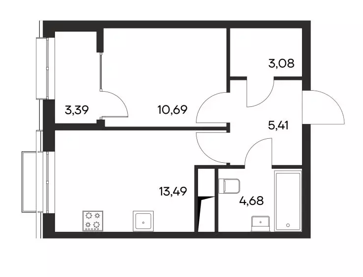 Продаётся 1-к квартира, 37.4 м - Фото 1